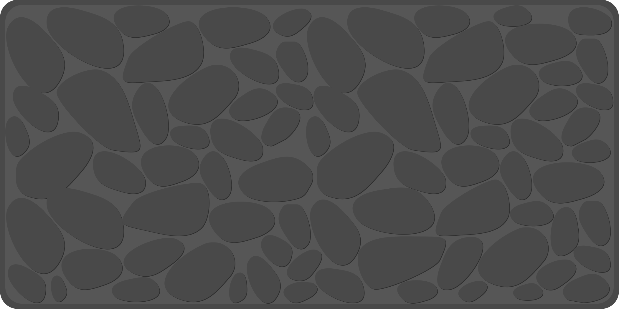 バスルームに1枚ビニールカーペット 灰色岩石効果 - TENSTICKERS