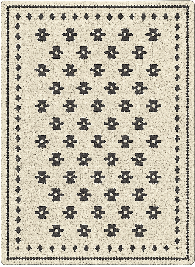 リビングルーム ビニールマット 花のモザイク - TENSTICKERS