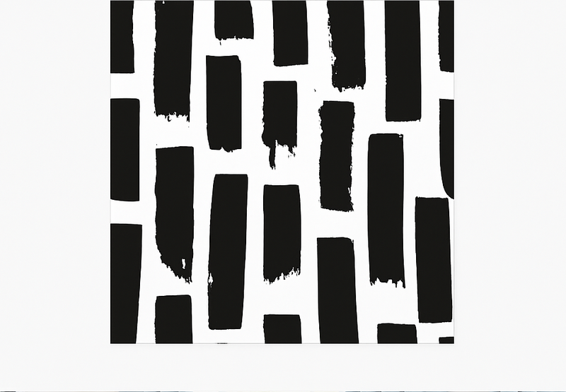 平方 ビニールマット 現代的なペイントストローク - TENSTICKERS