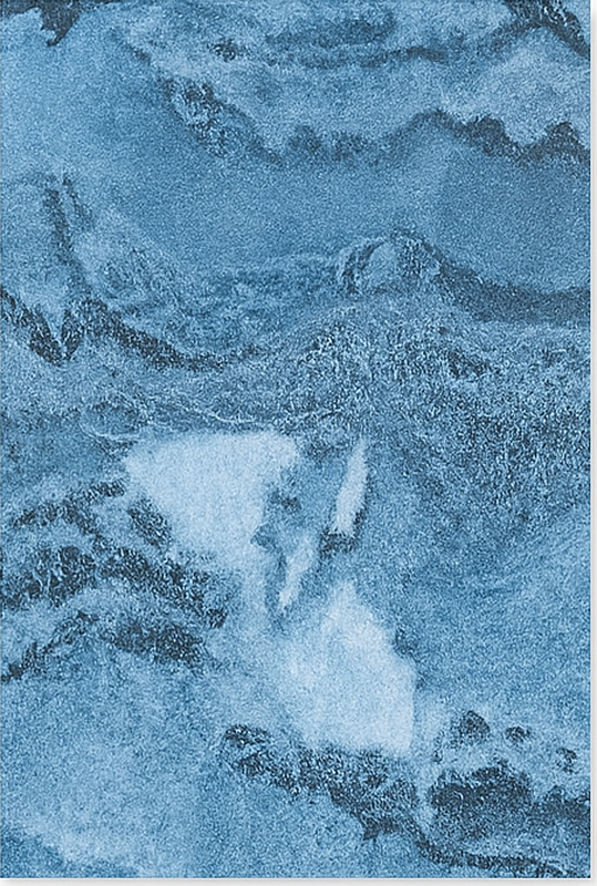 大理石ビニールラグ 深い青色のテクスチャ - TENSTICKERS