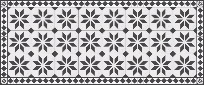 モザイク ビニールマット 古風なカーペット - TENSTICKERS