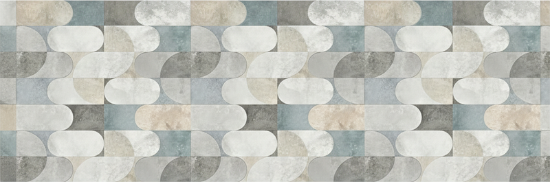 キッチン マット ビニール モダンピルモザイク - TENSTICKERS