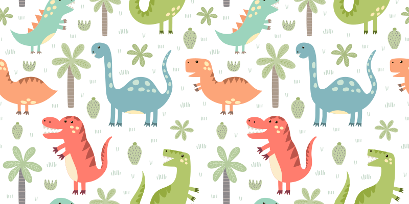 動物 ビニールマット ハッピーダイナソーキャラックス - TENSTICKERS