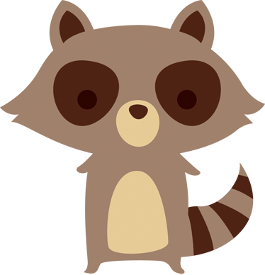 動物 ビニールマット アライグマデザイン - TENSTICKERS