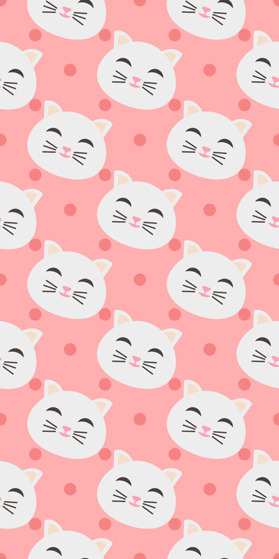動物 ビニールマット 面白い小さな猫 - TENSTICKERS