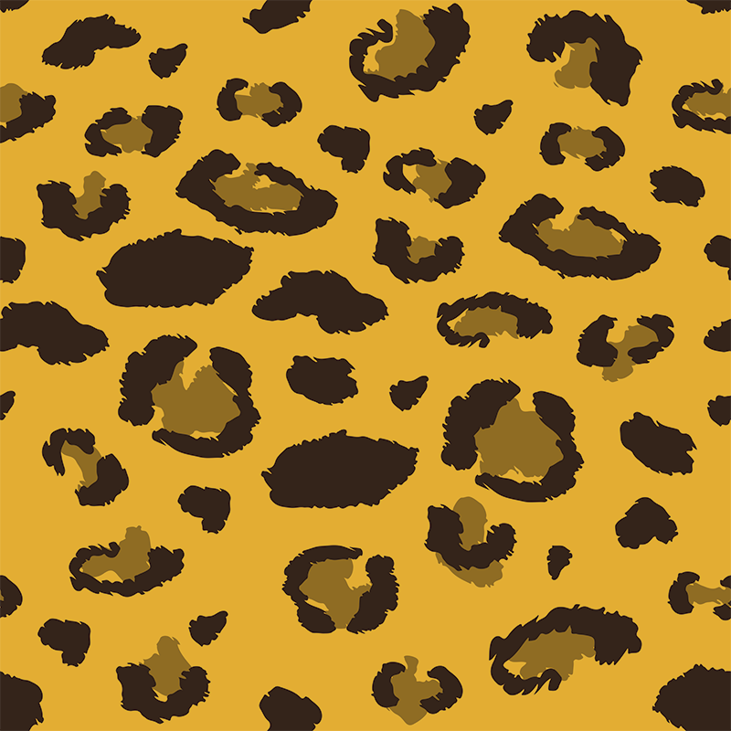 動物 ビニールマット ヒョウ柄 - TENSTICKERS
