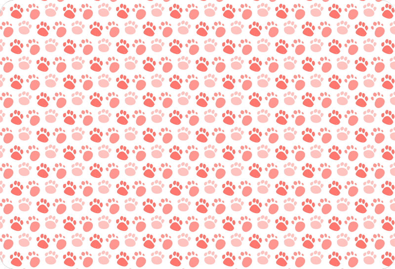 動物 ビニールマット 犬の足跡 - TENSTICKERS