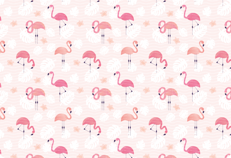 動物 ビニールマット フラミンゴのモチーフ - TENSTICKERS