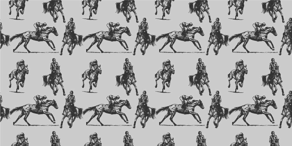 動物 ビニールマット グレーの西部馬 - TENSTICKERS