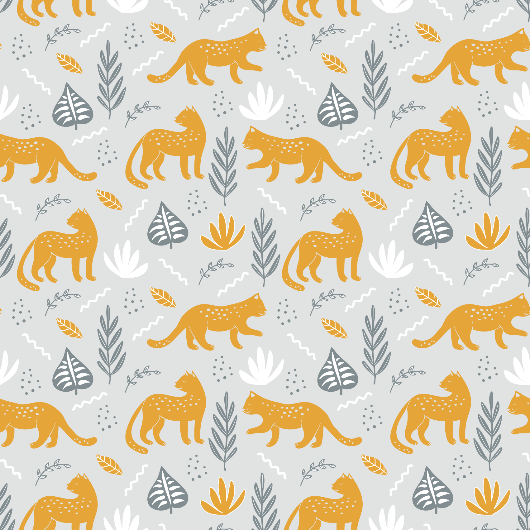 動物 ビニールマット ヒョウの歩き模様の明るい背景 - TENSTICKERS