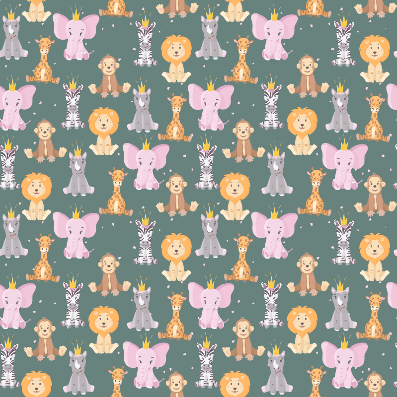 動物 ビニールマット かわいい動物デザイン - TENSTICKERS