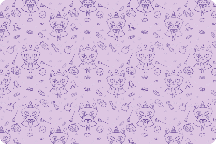 動物 ビニールマット 魔女の猫のイラスト - TENSTICKERS