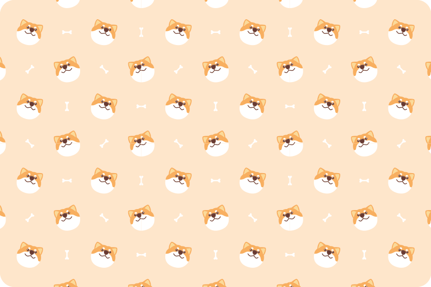 動物 ビニールマット 可愛い犬の顔のイラスト - TENSTICKERS