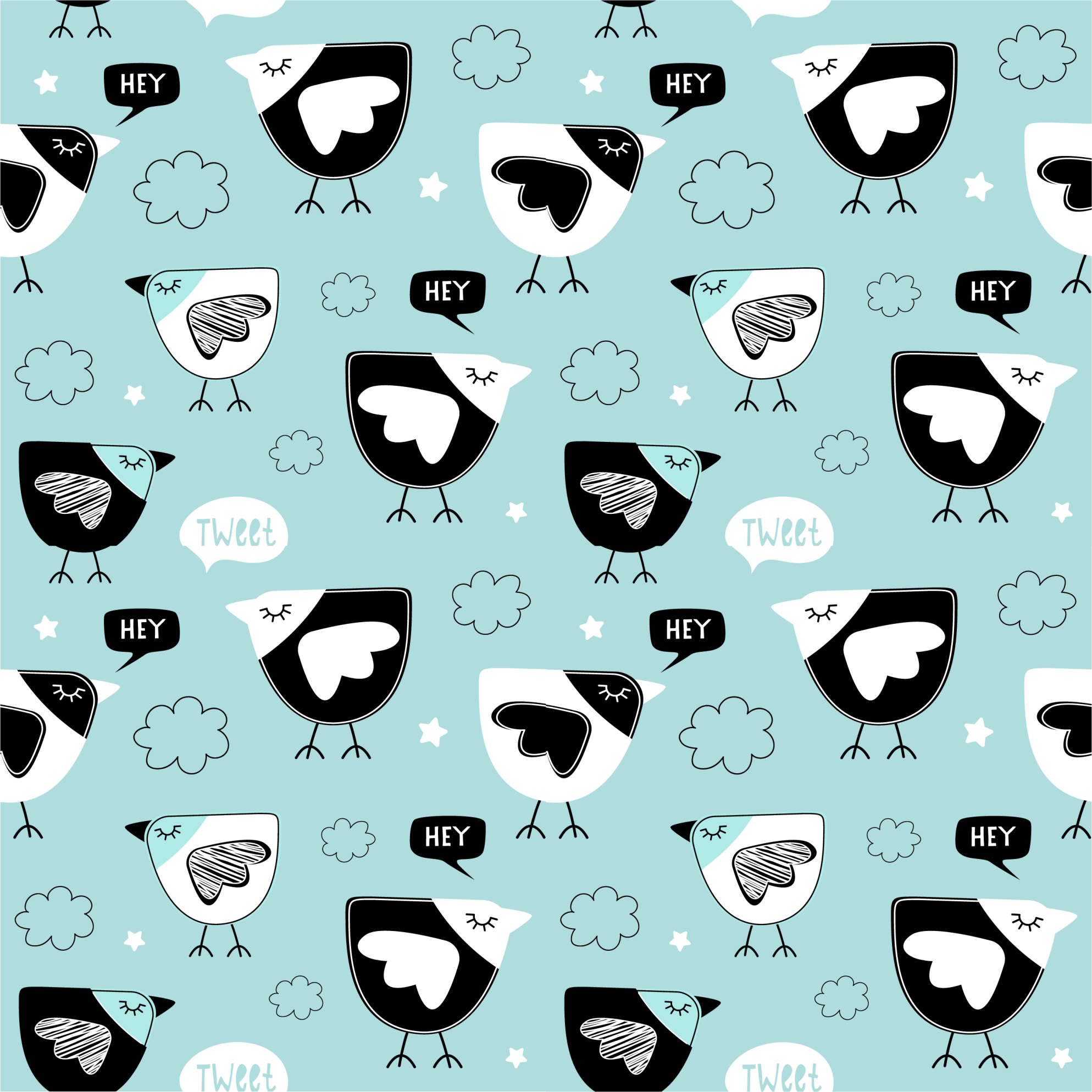 動物 ビニールマット 黒い鶏の模様 - TENSTICKERS