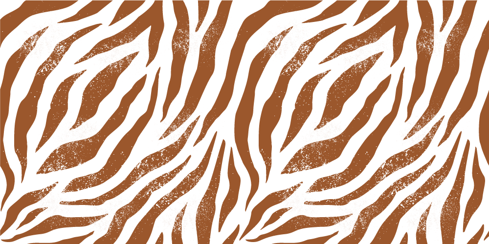 動物 ビニールマット ブラウンゼブラ柄 - TENSTICKERS