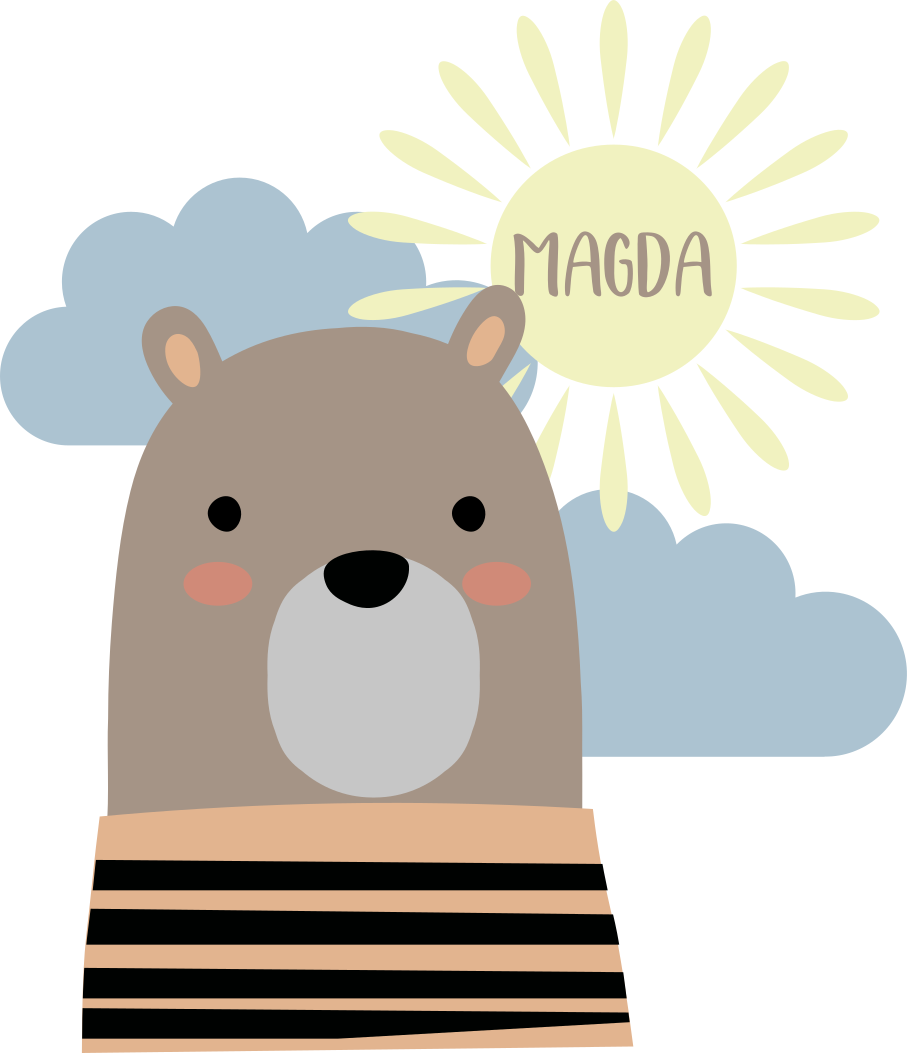 動物 ビニールマット カスタマイズ可能な茶色のクマ - TENSTICKERS