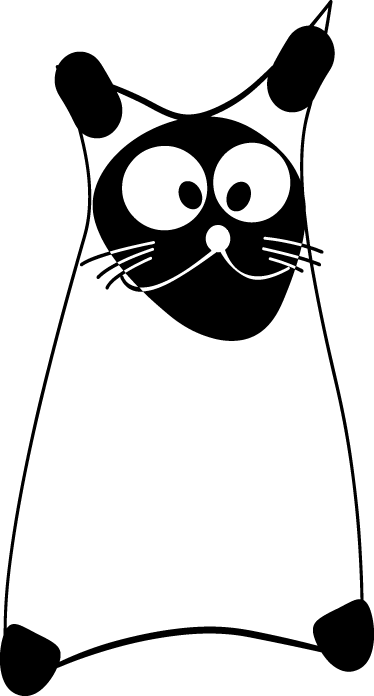 動物 ビニールマット オリジナル単色アウトライン - TENSTICKERS