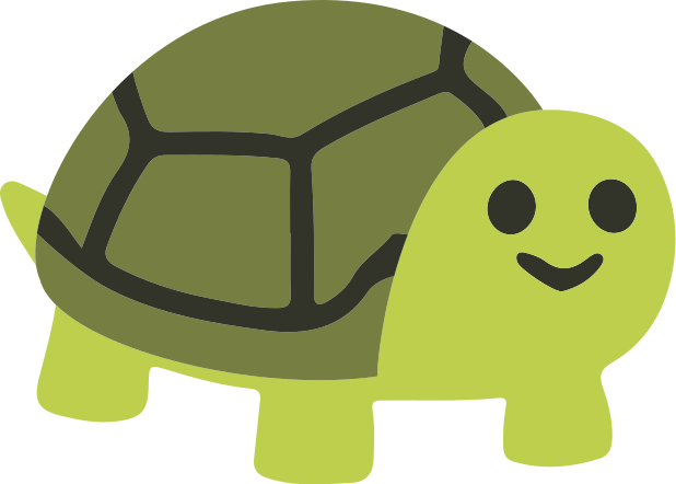 動物 ビニールマット 可愛い笑顔のカメ - TENSTICKERS