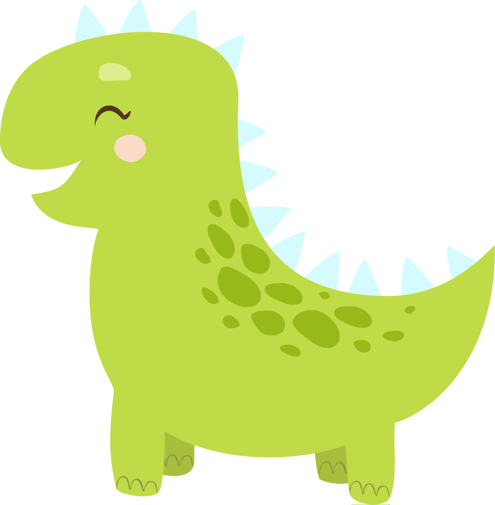 動物 ビニールマット ハッピーダイナソーキャラクター - TENSTICKERS