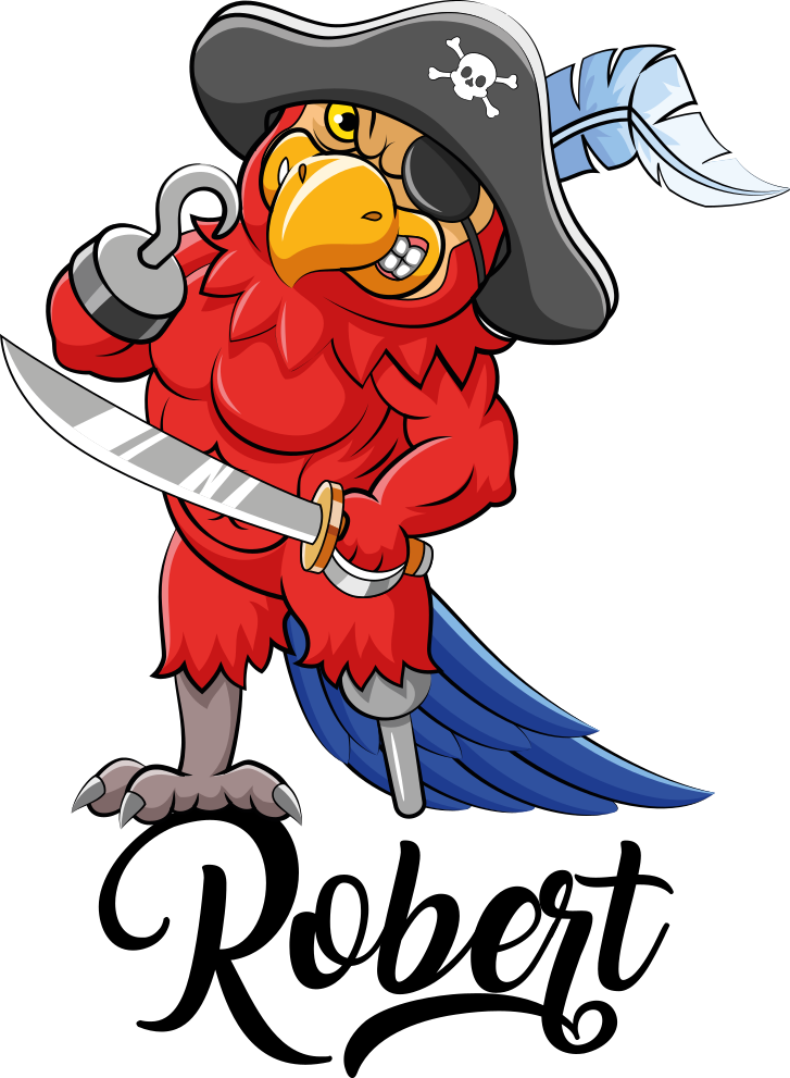 動物 ビニールマット バッカニアパロットフィギュア - TENSTICKERS
