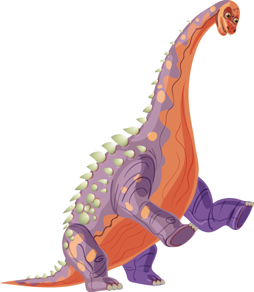 動物 ビニールマット カラフルな恐竜キャラクター - TENSTICKERS
