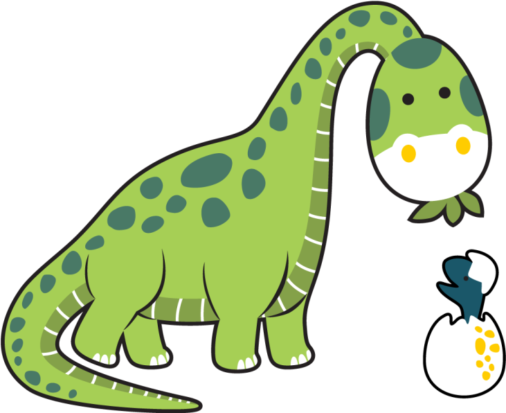 動物 ビニールマット 可愛い恐竜のひながら - TENSTICKERS