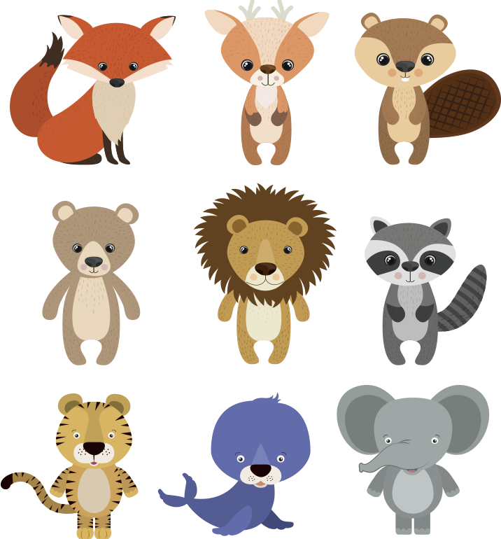 動物 ビニールマット 装飾キット - TENSTICKERS