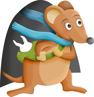 動物 ビニールマット 歯のマウス - TENSTICKERS