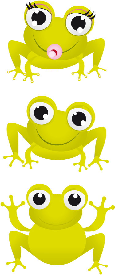 動物 ビニールマット 赤ちゃんカエル - TENSTICKERS