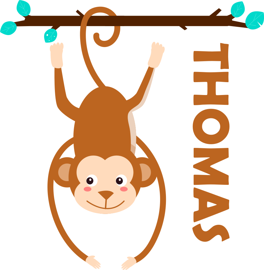 動物 ビニールマット ふざけたサルスタイル - TENSTICKERS