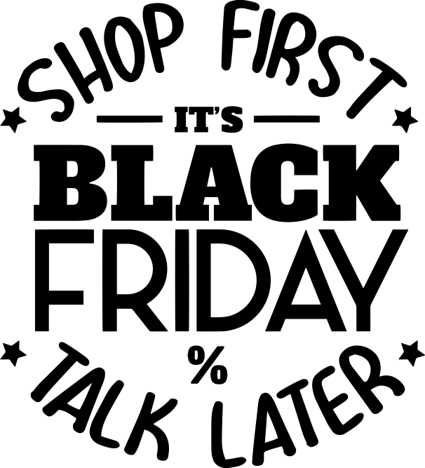 ブラックフライデーのビニールラグ先に買って後で話そうブラックフライデー - TENSTICKERS
