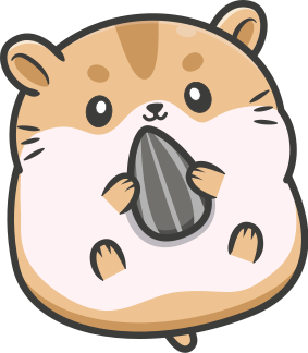 動物 ビニールマット かわいいハムスターのグラフィック - TENSTICKERS