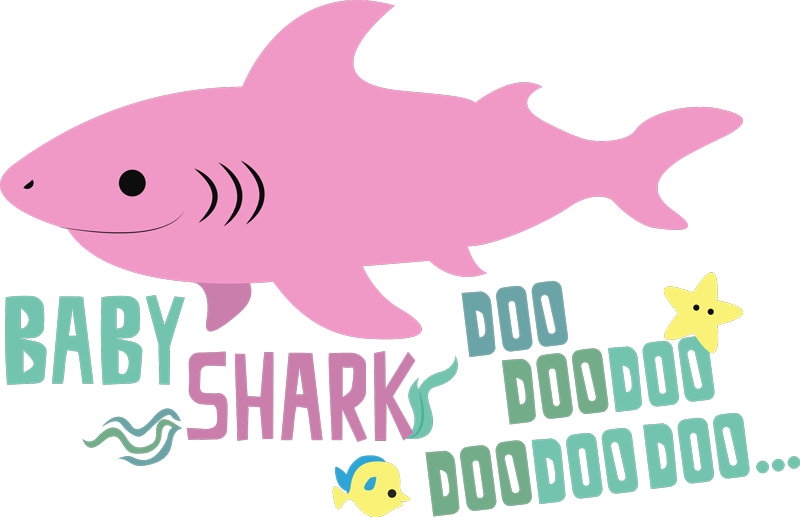 動物 ビニールマット ベイビーシャークの歌詞 - TENSTICKERS