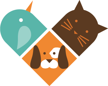 動物 ビニールマット カラフルな動物の顔 - TENSTICKERS
