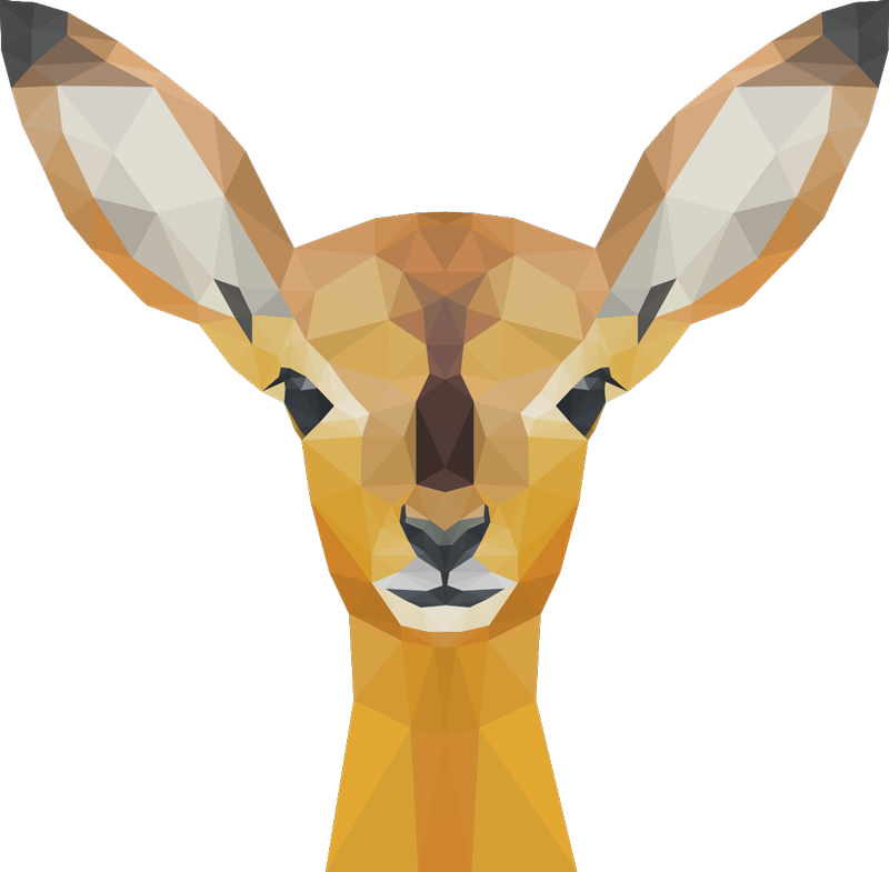 動物 ビニールマット シカ - TENSTICKERS