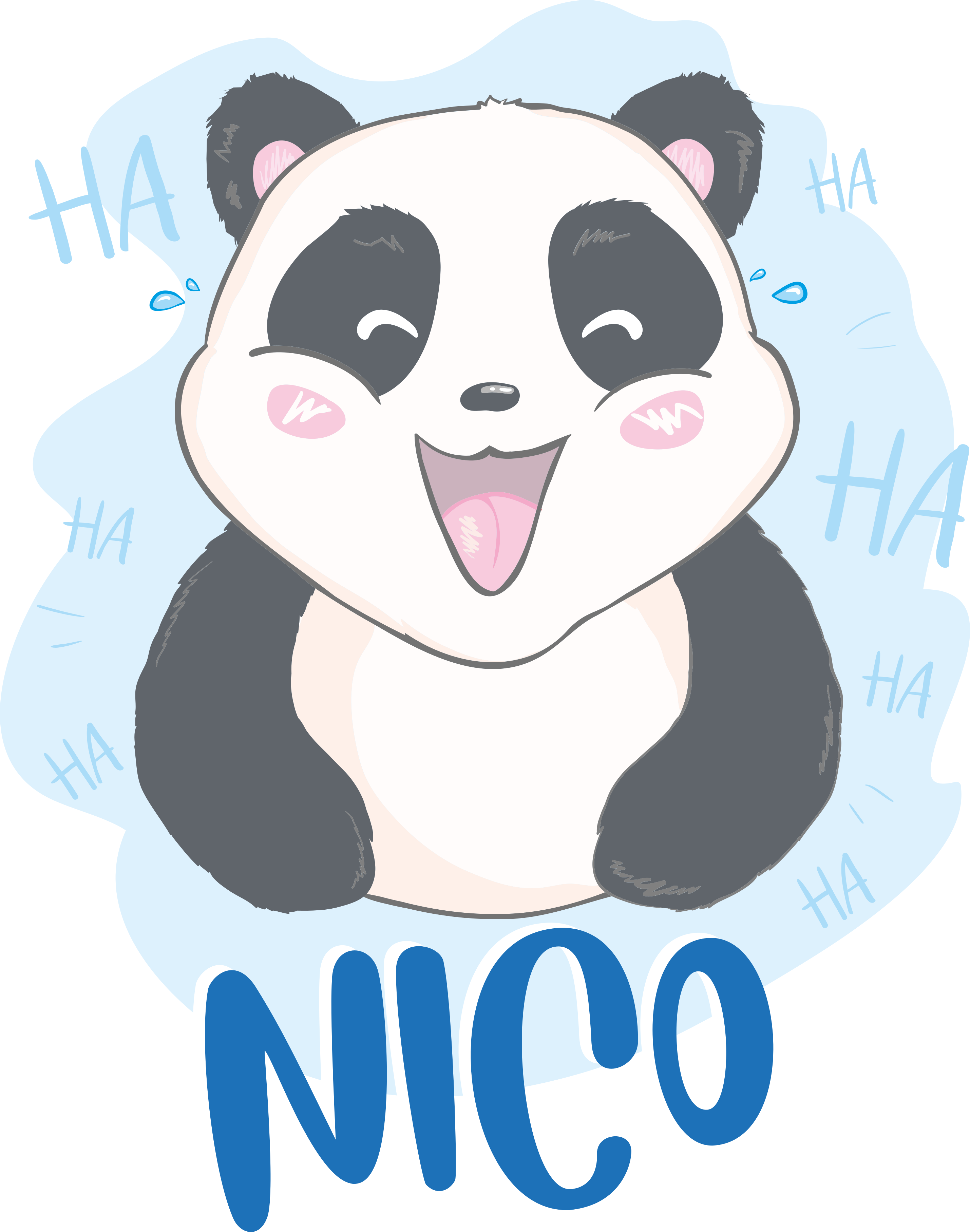 動物 ビニールマット 赤ちゃんパンダ 名前に驚く - TENSTICKERS
