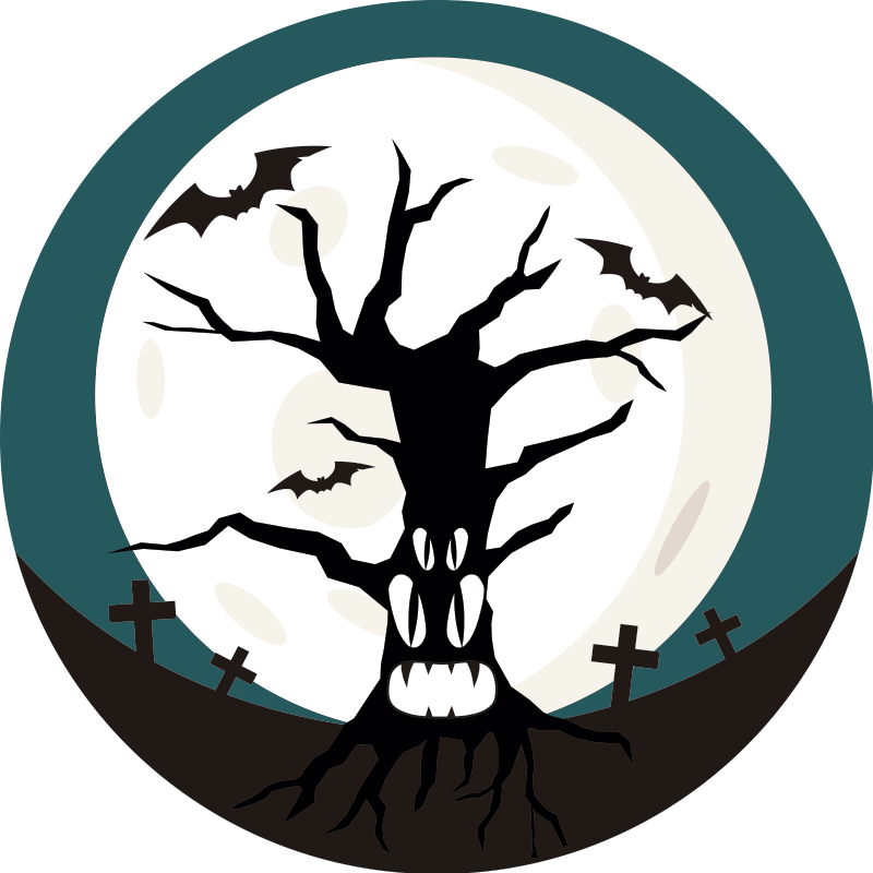 ハロウイン壁画不気味なハロウィン - TENSTICKERS