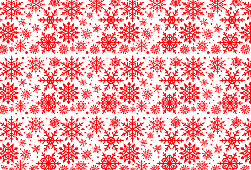 クリスマスの壁画赤い雪の結晶のノートパソコン - TENSTICKERS