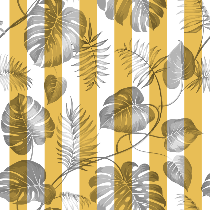 花と植物の壁画スライド式クローゼット扉 - TENSTICKERS