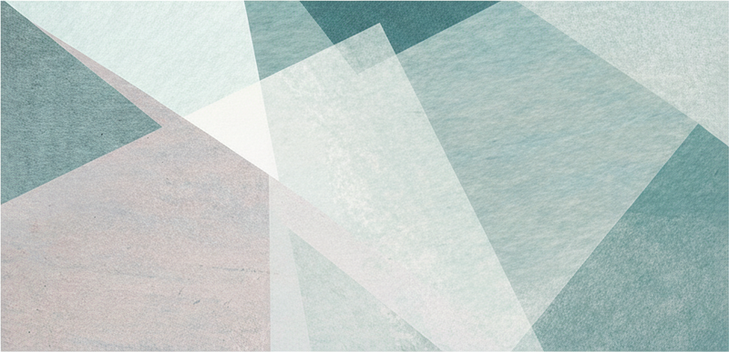 幾何学的なビニールマット ティールパステル幾何学的オーバーレイ - TENSTICKERS