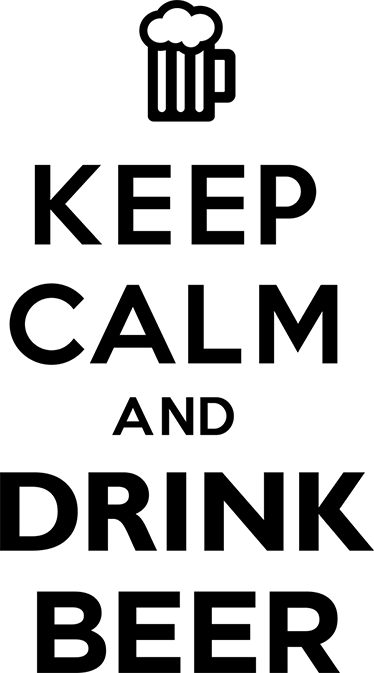 キッチン マット ビニール 落ち着いてビールを楽しむ - TENSTICKERS