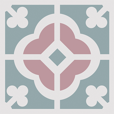 キッチン マット ビニール 花柄タイル - TENSTICKERS