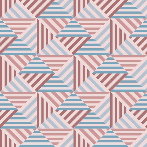 ダイニングルーム ビニールマット 抽象幾何学 - TENSTICKERS