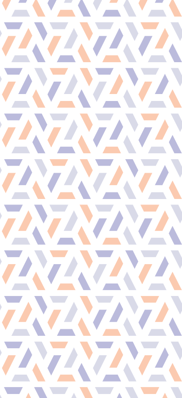 キッチン マット ビニール 北欧風幾何学模様 - TENSTICKERS