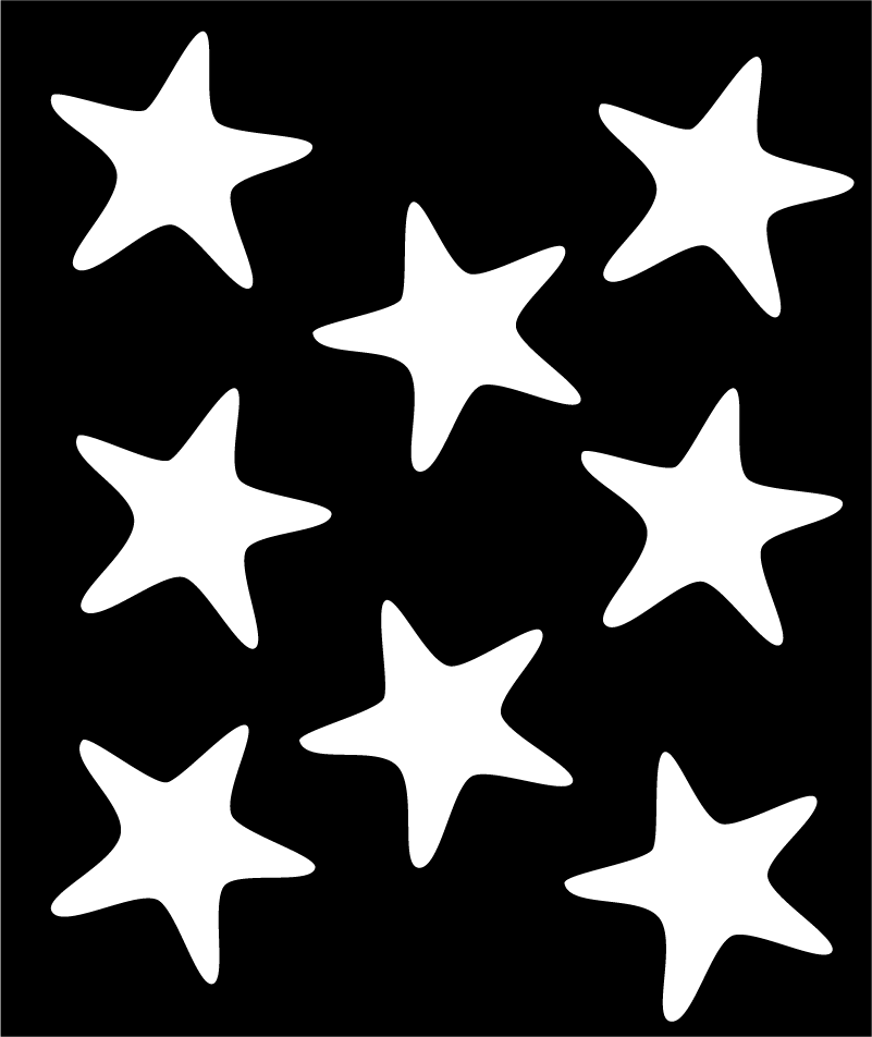 バスルームに1枚ビニールカーペット海の星 - TENSTICKERS