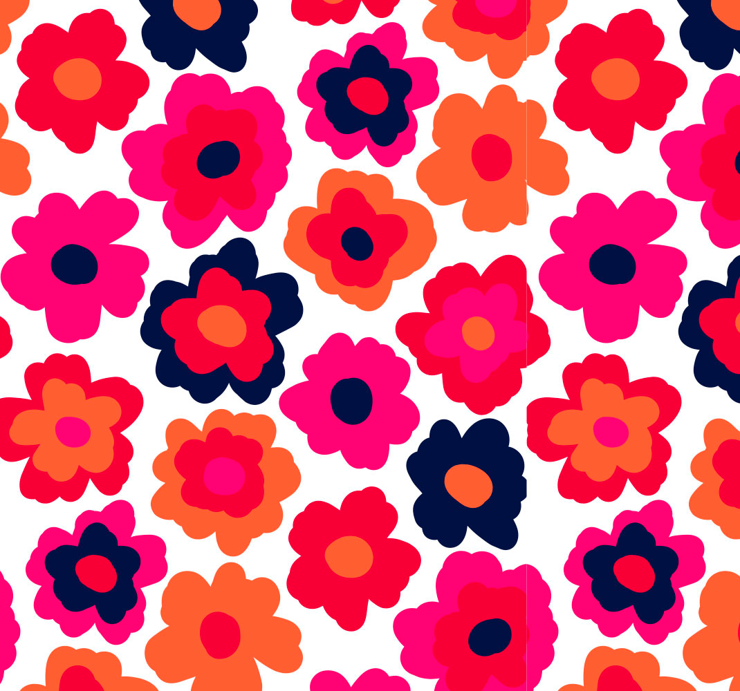 花と植物の壁画レッドポピー - TENSTICKERS