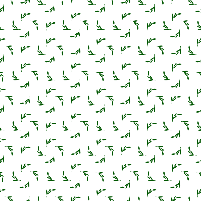 花と植物の壁画植物の葉のイラスト - TENSTICKERS