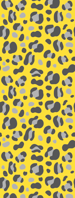 動物柄 ビニール マット パントン レオパードプリント - TENSTICKERS