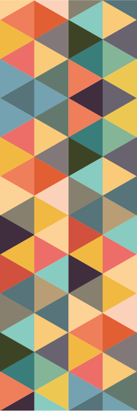 幾何学的なビニールマット多色幾何学模様 - TENSTICKERS