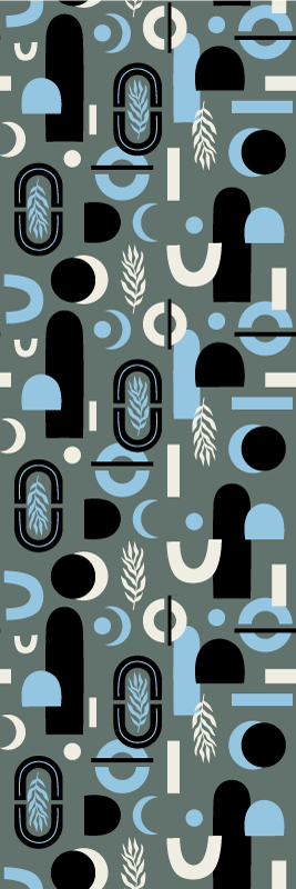 幾何学的なビニールマット 抽象形状の幾何学的背景 - TENSTICKERS